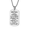 Engravable Black Titanium Steel Keychain Pendant Necklace Accessory
