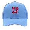 Pink Glitter Bow Dripping Cherry Graphic Design Sandwich Baseball Cap Unisex Women Sun Cap Outdoor Workouts Hat