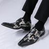 Fashion Luxury Designer Gentleman Business Mixed Leather Casual Shoes Men's Monk Strap Loafers Formal Wedding Dress Homecoming  Footwear