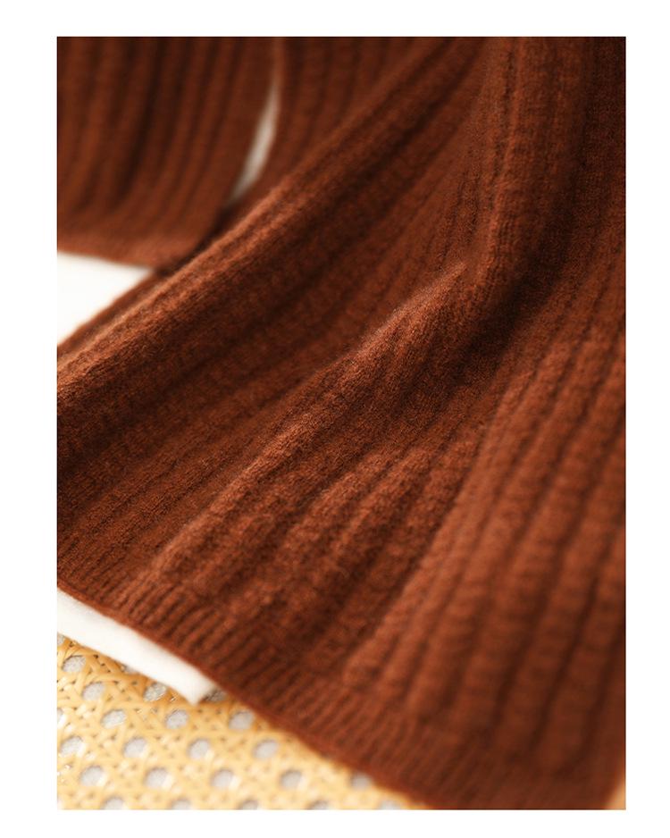 Women's 100% Pure Cashmere Scarf - Autumn/Winter Wheat Ear Knit, High-Grade Korean Style, Versatile, and Warm.