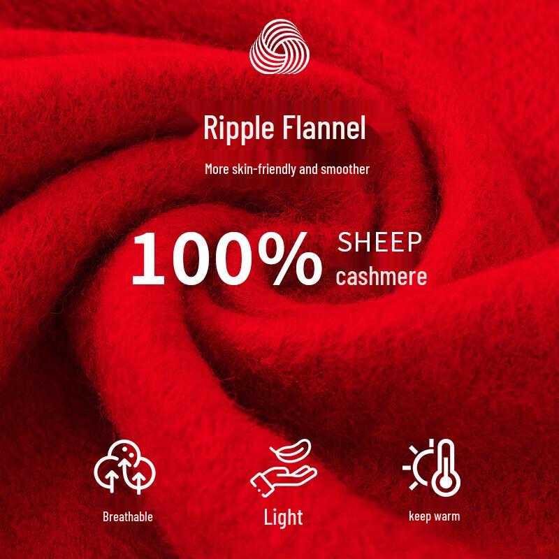 Hengyuanxiang Pure Cashmere Unisex Scarf