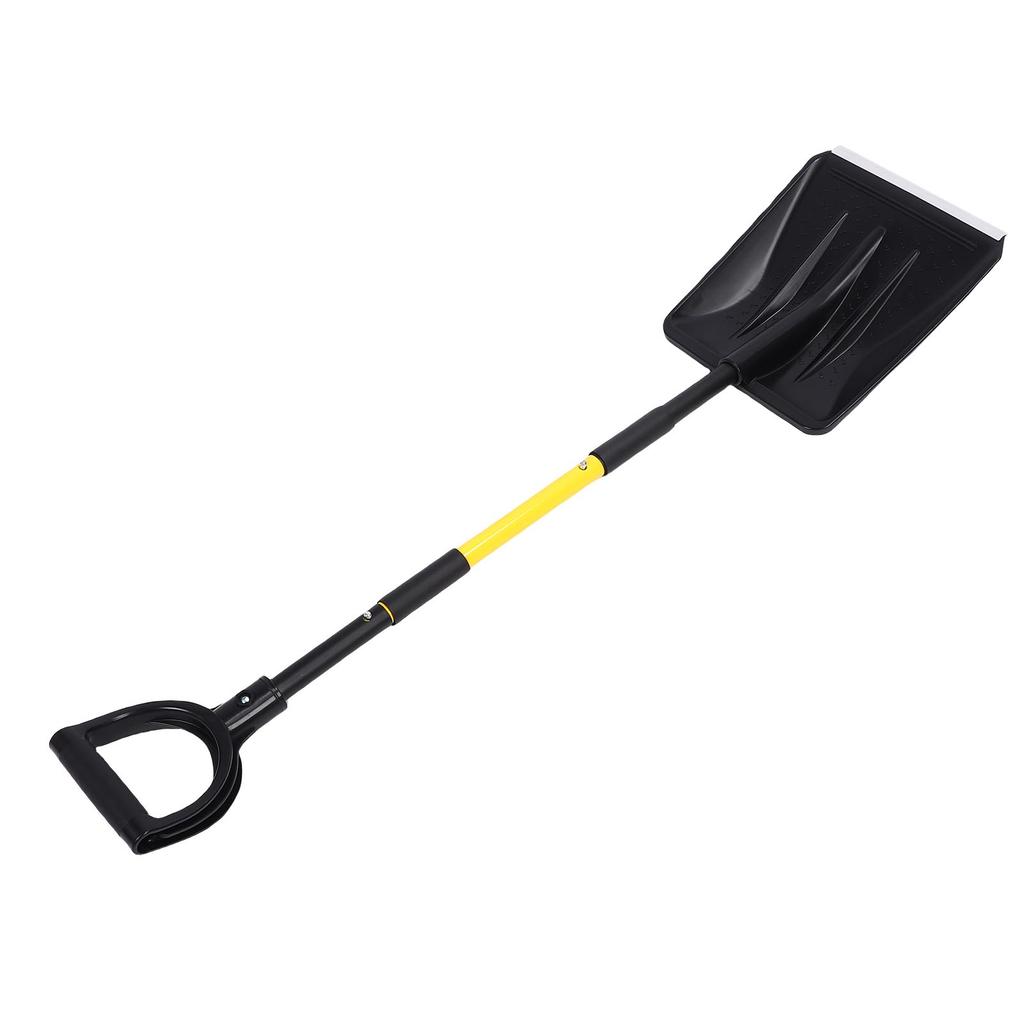 Snow Shovel Heavy Duty Snow Removal Winter Tool with D Grip Handle Aluminum Strip for Driveway Home Garage