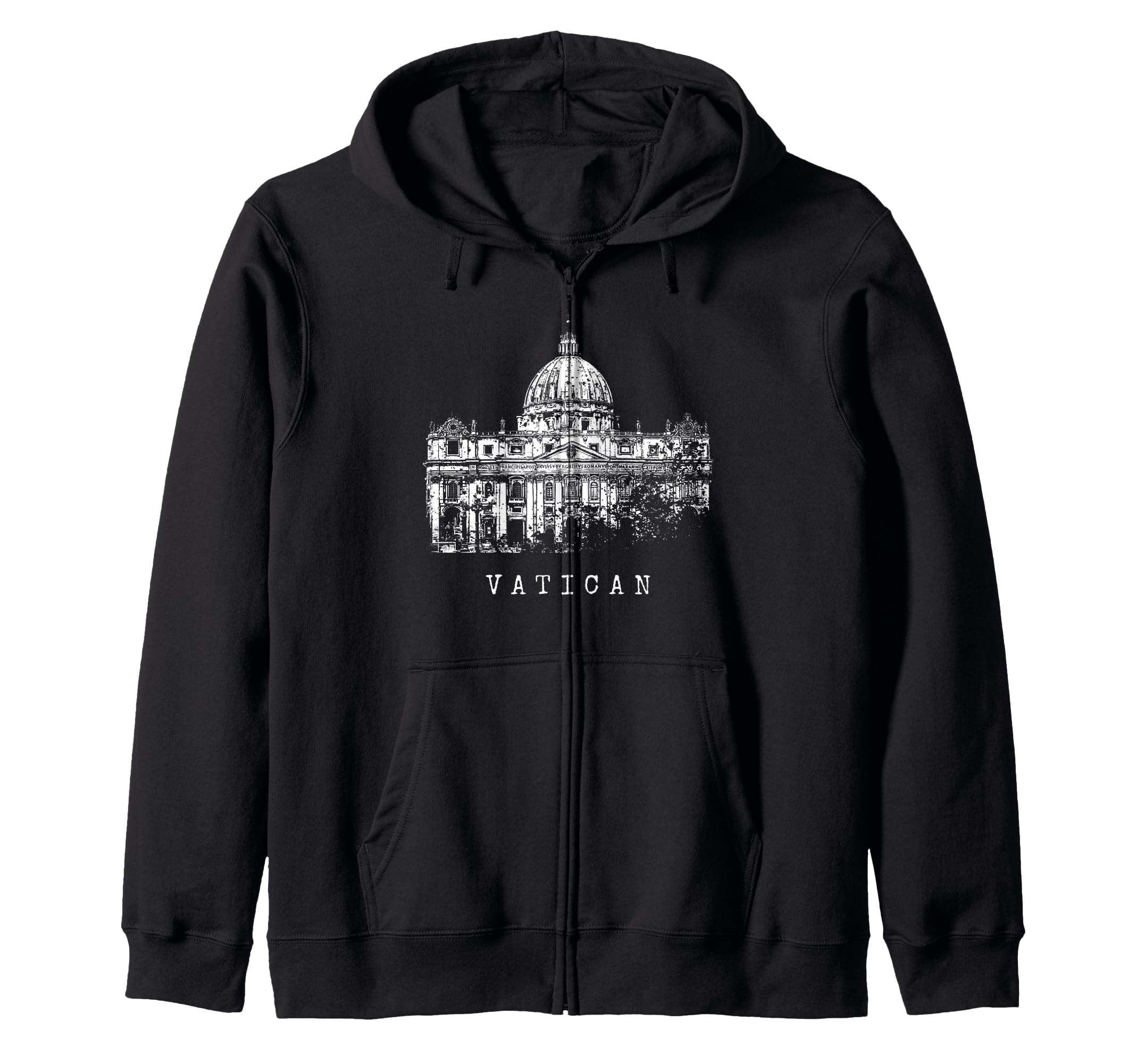 

Vatican Basilica Vintage Vatican City Fan Love Hoodie St. Peter s I Vatican Zip-Up чорний