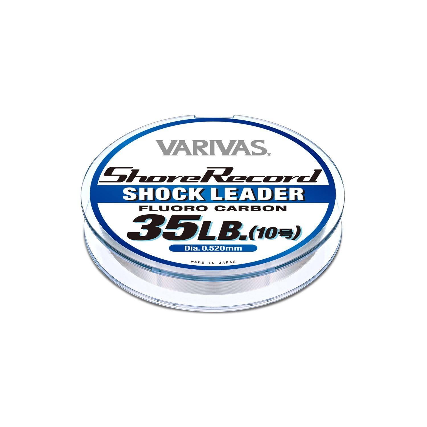 

VARIVAS Shore Record Shock 35lb Поводок, Флюорокарбон, 20м, (10 калибр)