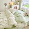 3/4pcs/set 100% Cotton Floral Pattern Duvet Cover Set with Pillowcase Sheet Home Twin Single Queen Size Boys Girls Bedding Sets