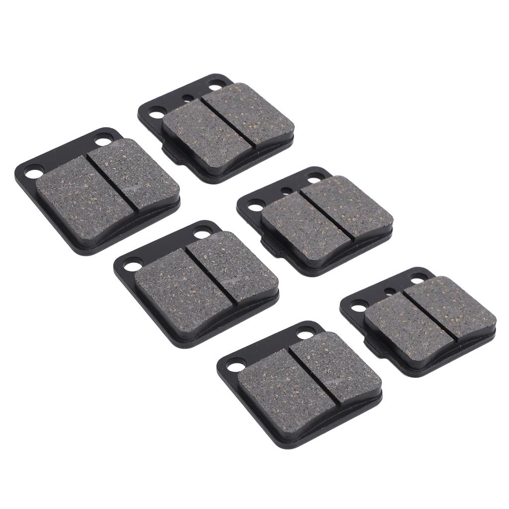 6pcs Brake Pads Set 1UY W0046 00 00 Metal Front and Rear Brake Pads for Warrior 350 YFM350 1989‑2004