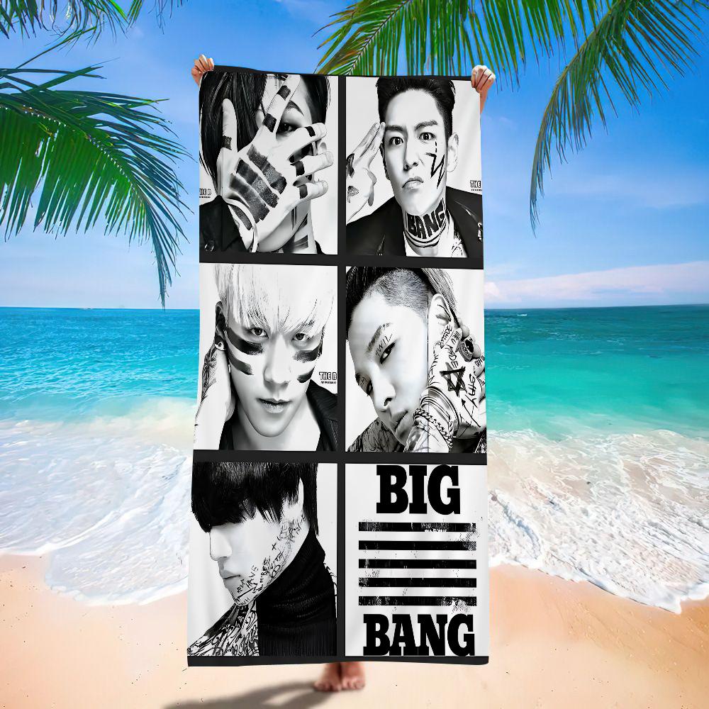BIGBANG-Affiches Autocollantes  Microfiber Beach Towel Absorbent Quick Dry Soft Yoga Swimming Resort Mountain Climbing Towel