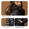 ASK JUNIOR Girls' 90% Down Shiny Waist-cinching Winter Puffer Jacket