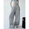 VIONA Y2K Harajuku Wide Leg Sweatpants Women Streetwear Baggy Oversize Gray Sports Pants High Waist Drawstring Casual Joggers Trousers