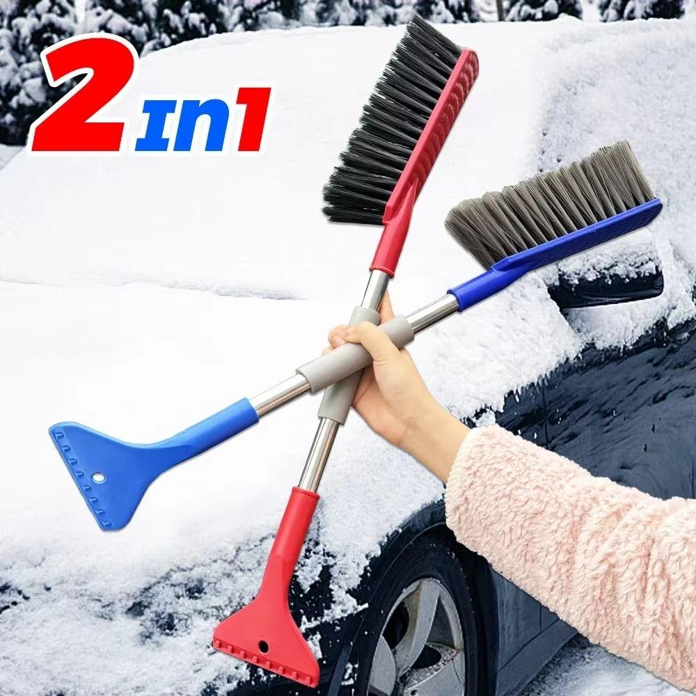 

2-in-1 Car Window Snow Shovel Detachable Defrost Shovel Durable Water Scraper синій