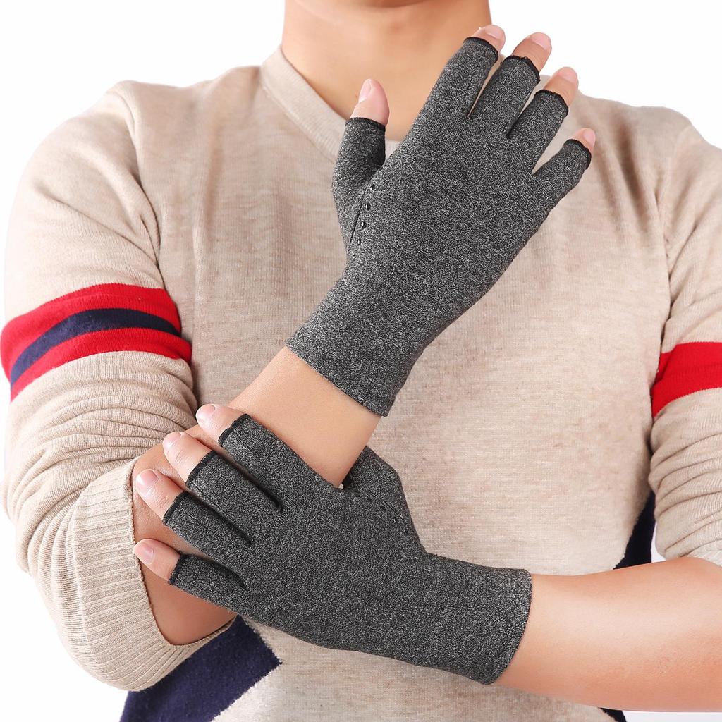 Breathable Cotton Half-Finger Training Gloves for Indoor Sports