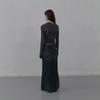 LCDC™ Denim Long Skirt (Dark Blue)