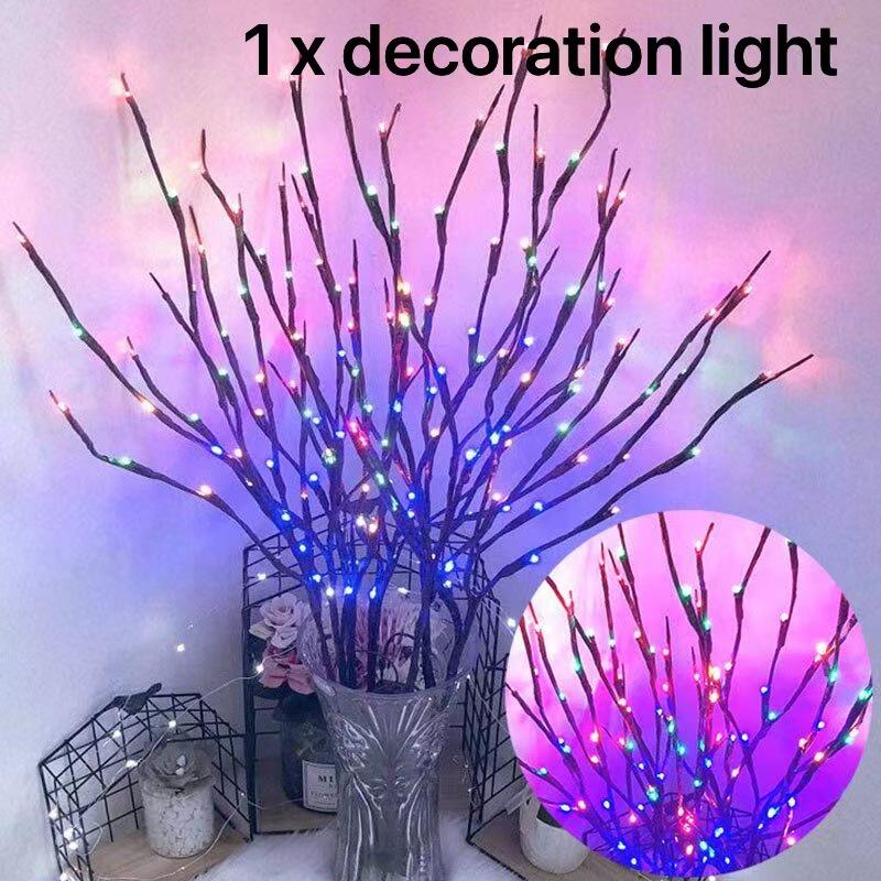 

Имитация ветки дерева 20 светодиодных гирлянд рождественские украшения для дома украшения на рождественскую елку новогодний декор теплый белый