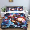 Iron Man Print Cartoon Duvet Cover Bedding Set, Anime-themed Home Decor, Suitable for Children and Adults.