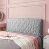 All-inclusive Super Soft Smooth Quilted Head Cover Thicken Velvet Headboard Cover Solid Color Bed Back Dust Protector Cover