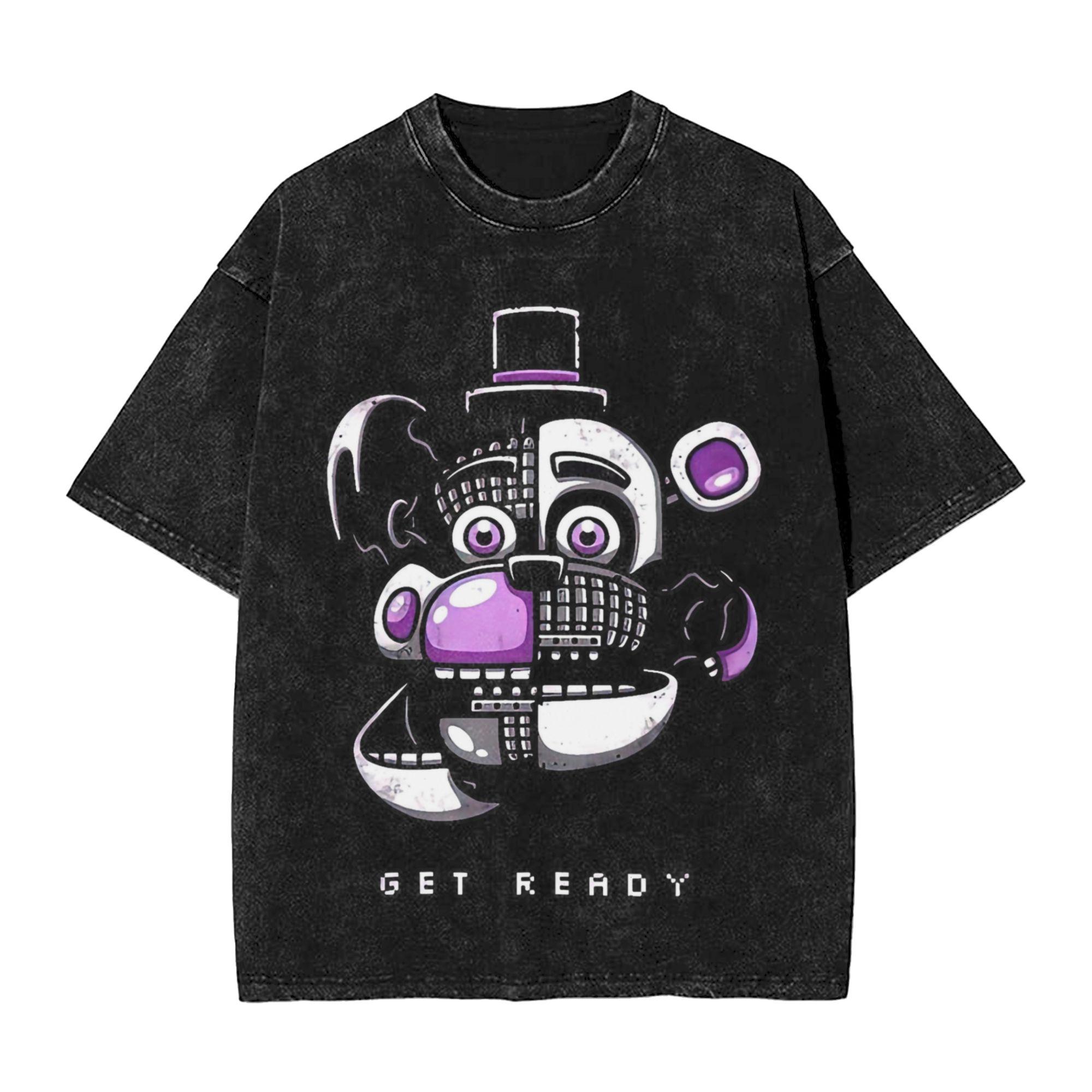 

FNAF В Фреддіс Прані Вуличний Стиль Хіп-Хоп Новинка Футболки для Чоловіків Жінок Бавовняні Оверсайз М який Комфорт Короткий Рукав M
