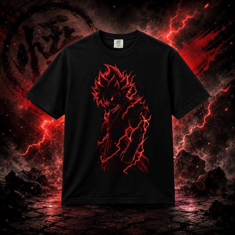Dragon Ball Super Saiyan Goku T-shirt Graphic Manga Cotton Oversized Streetwear Y2k Harajuku Casual Loose High Quality Female Male Clothing