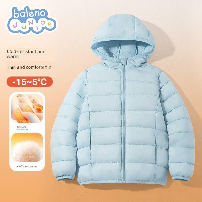 Baleno Kids Boys  Cotton Jacket Lightweight Ribbed Cotton Coat New Year Red Jacket Children s Cotton Padded Jacket New Year Outfit Light Blue#Solid Color 110