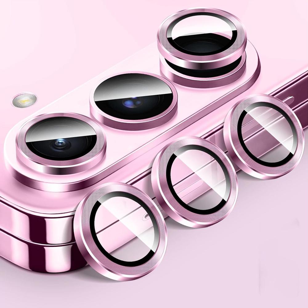 

1-2PCS Ultra HD Tempered Glass Lens Protector Film For Samsung Galaxy Z Fold 7/Flip 7 Metal Ring Camera Cover Phone Accessorios Fold7(1PCS) рожевий