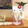 Hello Kitty Rosa Kopfhörerständer mit Herzbasis
