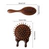 Golden Silk Green Sandalwood Airbag Comb Air Cushion Comb Anti Static Massage Wood Comb Curly Hair Comb Brush Hair Curly Hair