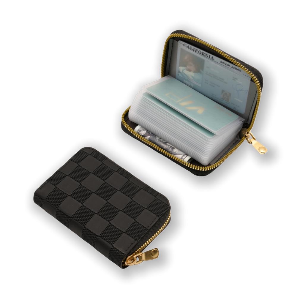 Retro Accordion Wallet: Large Capacity Unisex Card Holder & Business Organizer