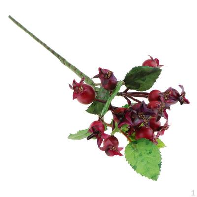 Bayas Artificiales Plantas de Granada Ramo Floral Estambres Navidad Boda Decorativo Guirnalda DIY