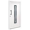 VidaXL Front Door White 108x208 Cm PVC 3157078