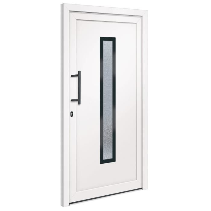 VidaXL Front Door White 108x208 Cm PVC 3157078