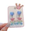 Non-Pierced Kids' Cartoon Earrings - Sweet Princess Dangle Clips