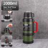 Large Capacity Outdoor Thermos 316 Stainless Steel Portable Warm Kettle for Car or Student Use