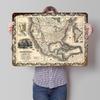 United States Map Tinplate Poster Customized Wall Art Retro Vintage Metal Signs for Fans Decoration Home Decor Items Wand Deko