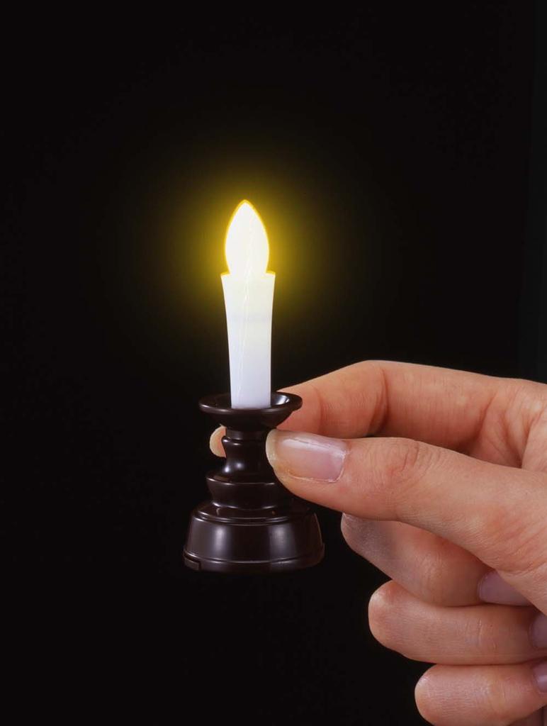 Asahi Denki Kasei Smile Kids Mini Electric Candle, Safe Candle, Brown, ARO-01