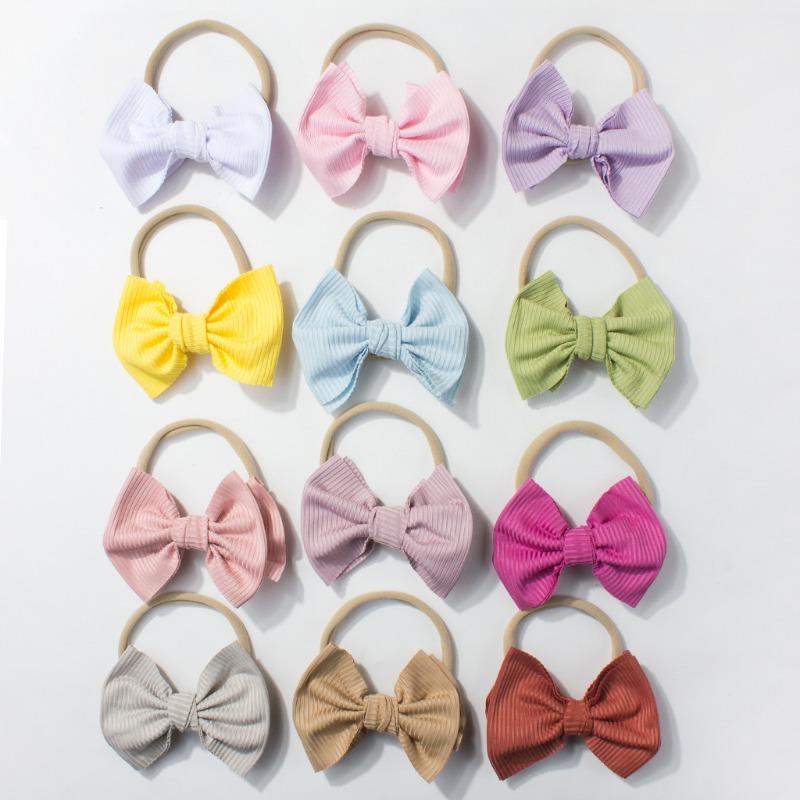 Summer New Baby Bow Headband Hair Accessories Children's Soft and Comfortable Double-layer Infant Headband