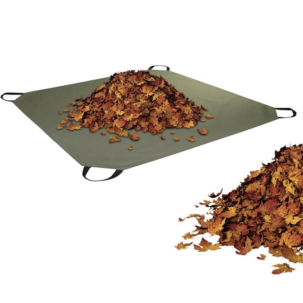 Foldable Falling Leaf Bag Multifunctional Garden LawnS Waste Collection Mat Leaf Tarpaulin With Handle