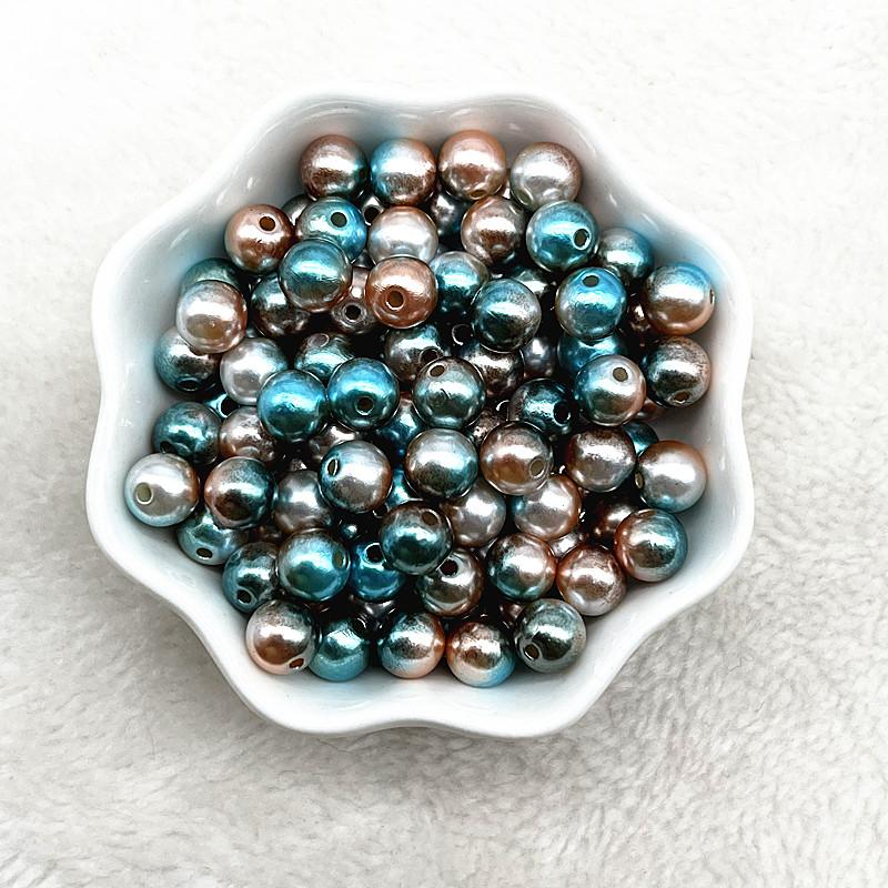 NEW 4/6/8/10mm Round Acrylic Pearl Beads Loose Spacer Beads for Jewelry Making DIY Necklace Bracelet Accessories