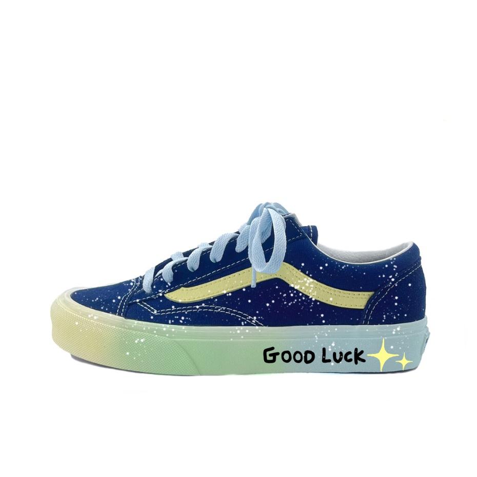 

Vans Style 36 Skateboard Shoes Unisex Low top Blue VN0A3DZ3RFL(Tea641-) 35