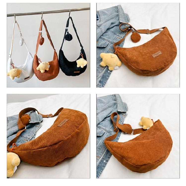 Stylish Corduroy Crossbody Bag Soft and Comfortable Shoulder Bags for Women