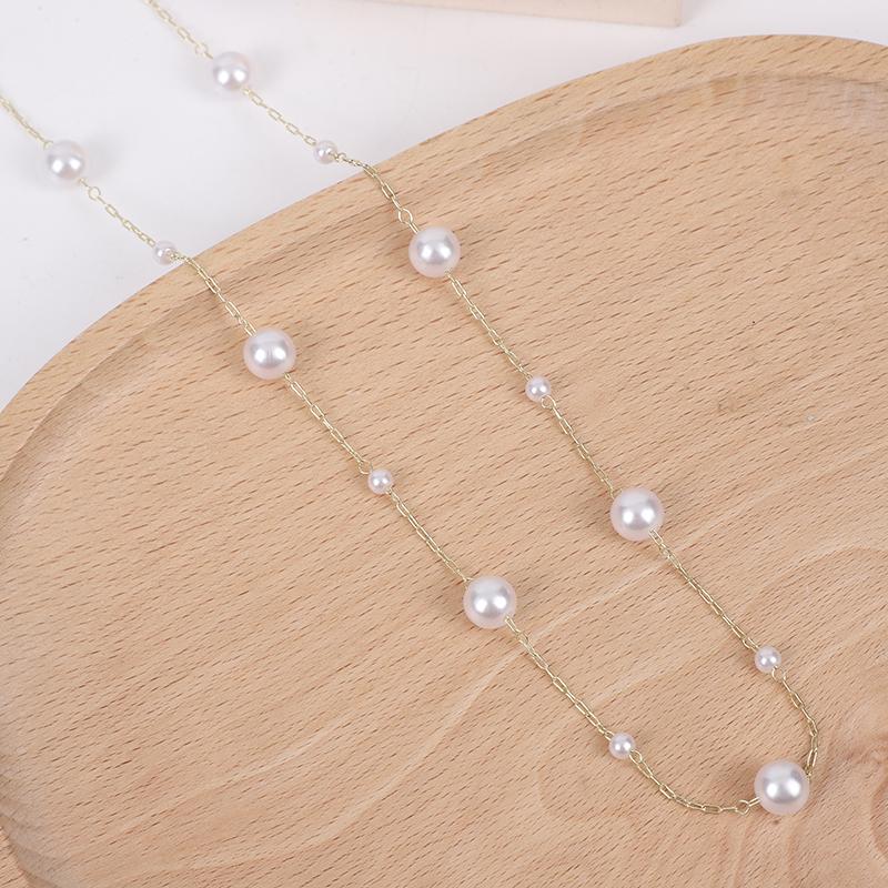 1pc Imitation Pearl Women's Necklace, Niche Light Luxury Necklace, Versatile, Adjustable Size Women's Necklace Gift