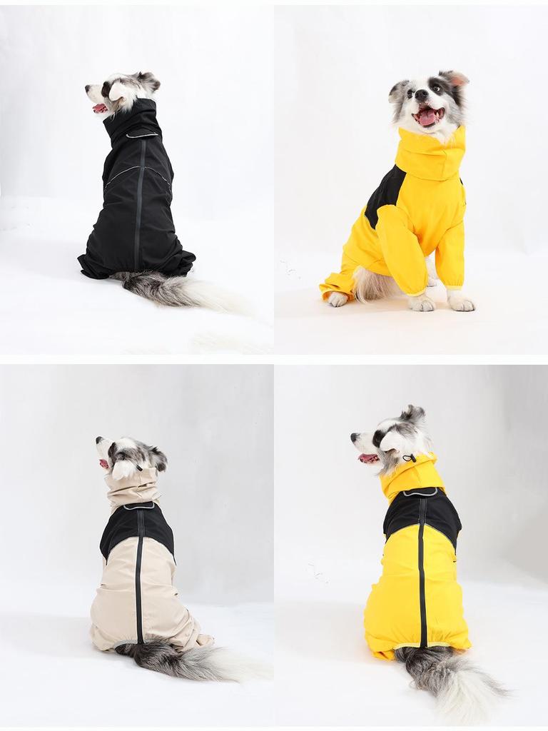 Waterproof Windproof Mountaineering Suit for Medium & Large Dogs - Border Collie, Labrador, Shiba Inu