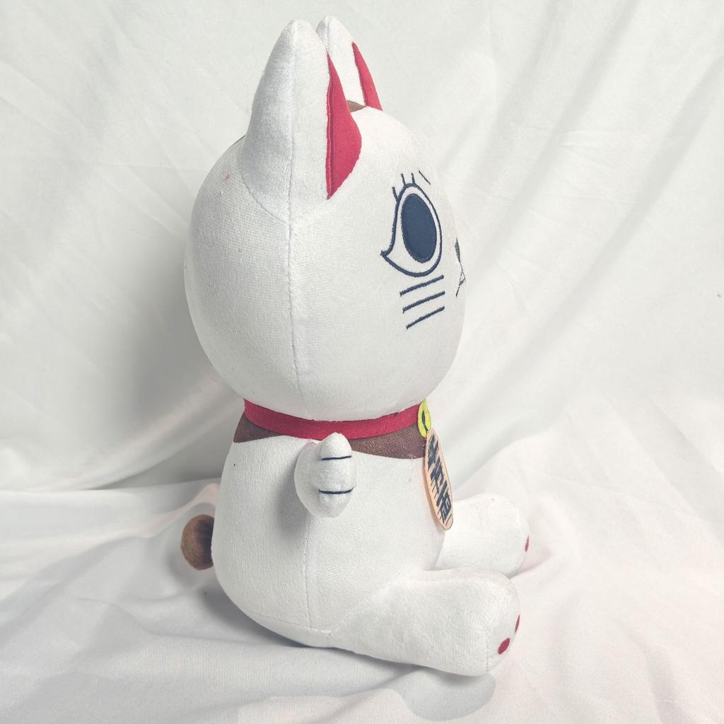 New Dandadan Anime Peripheral Cat Doll Festival Gift Cute Fortune Cat Plush Toy