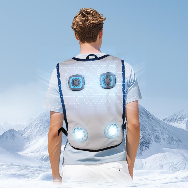 Peltier Cooling Vest with Dual Fans for an Ice-Cold Feel