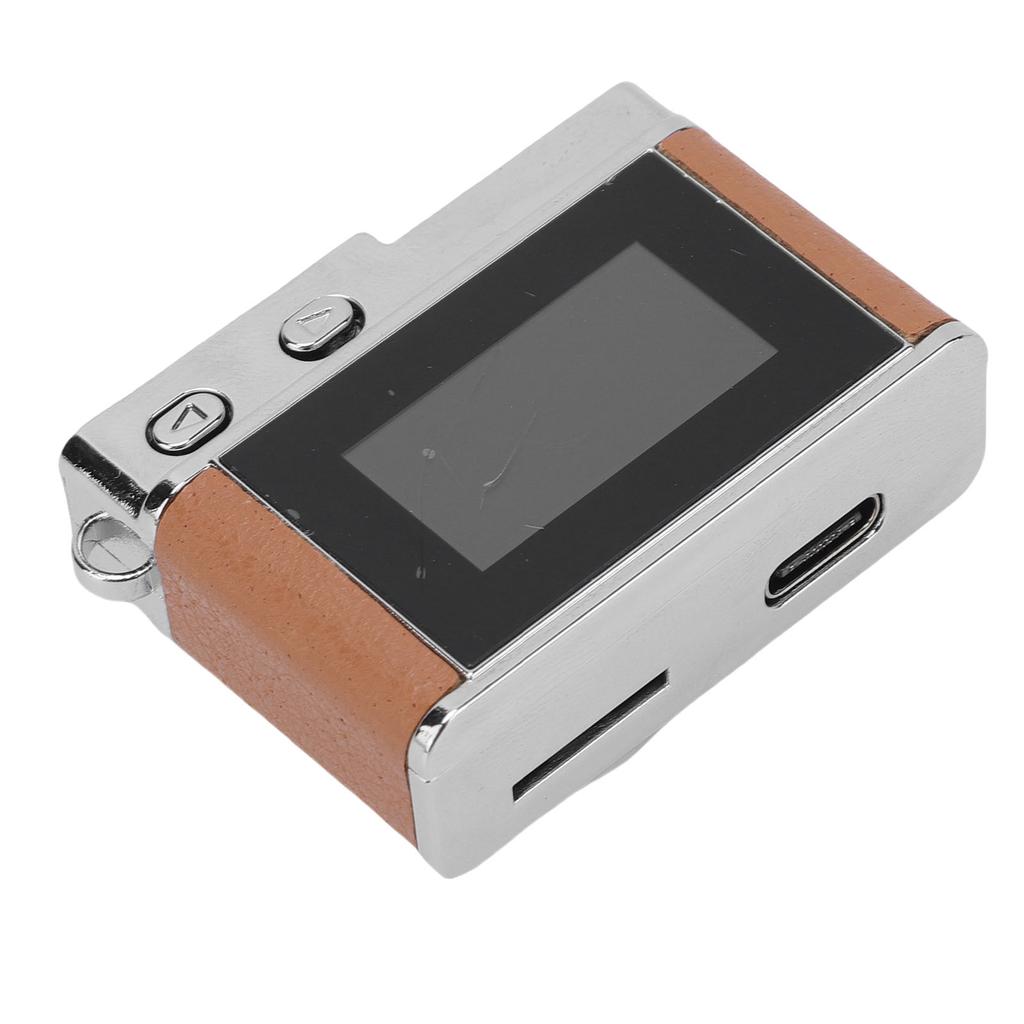 Keychain Camera 1080P Wide Angle Lens Type C Vintage Compact Camera with Color Screen for Campus Life Records Festival Celebrations