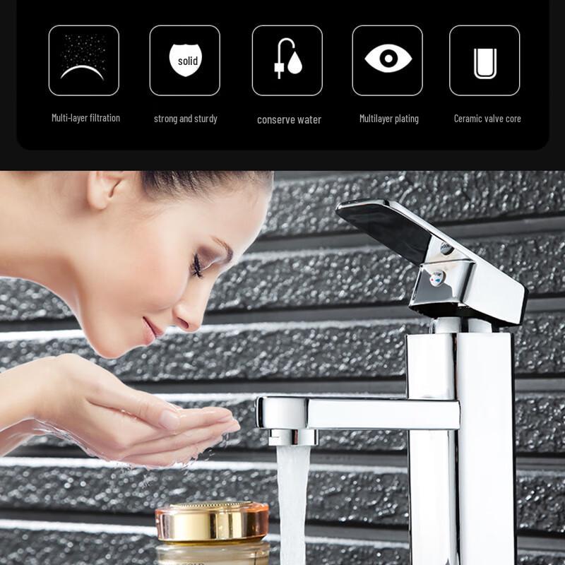 HANDIEER Single Handle Basin Mixer Faucet with Hose