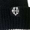 EIGHTVOLUME Ev Knit Ribbed Short Beanie (Black)