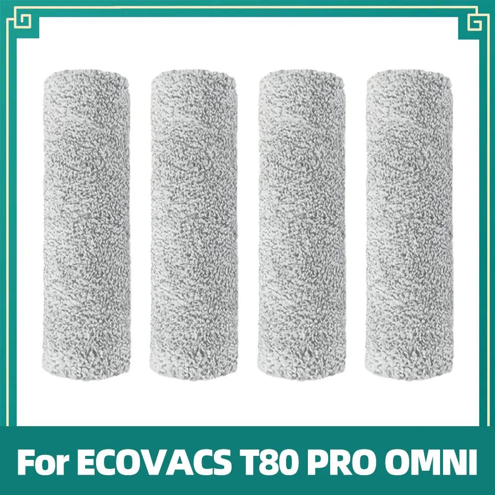 Compatible For ECOVACS T80 PRO OMNI / T80 OMNI Robot Vacuum Replacement Main Roller Mop Cloth Side Brush Dust Bag HEPA Filter