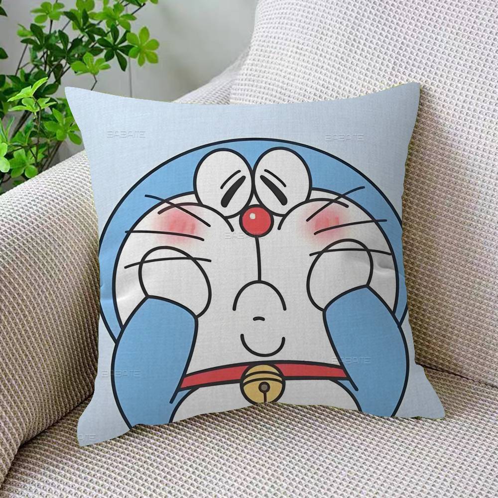 Funny D-Doraemon Cartoon Pillow Gifts Home Office Furnishings Bedroom Sofa Car Cushion Cover Case 45x45cm