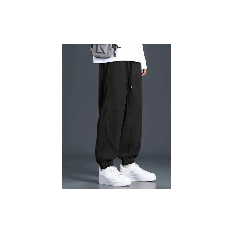 GRECIILOOKS Regular Trouser Baggy Loose Fit | Cargo for Men Stylish Track Pant (GL-TP-1072_Black_M) 32