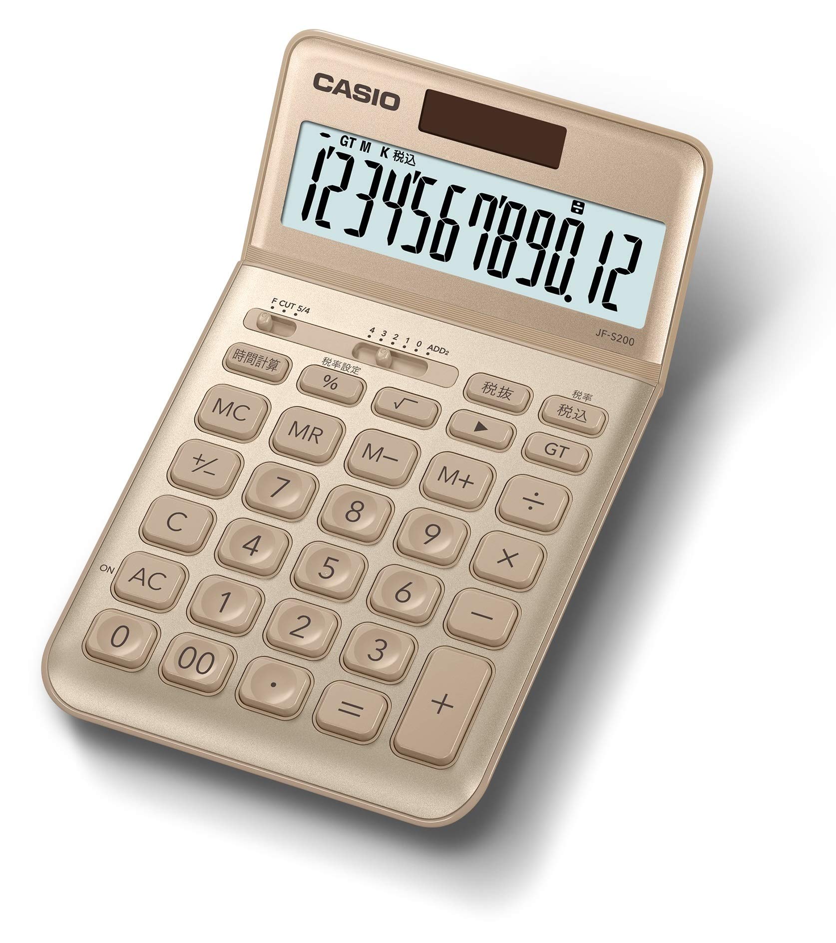 

Стильний калькулятор Casio Gold 12 Digits Just Type JF-S200-GD-N золотий