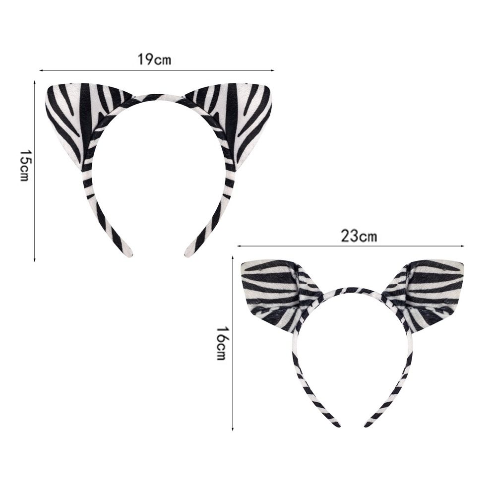 Fashion Animal Ears Kid Costume Headband Stripes Design Cartoon Hairband Costume Accessories Hair Ornament Children Events